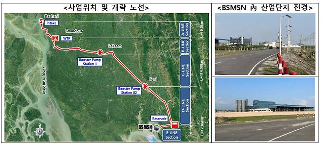 BSMSN 경제구역 용수공급 사업 위치/사진제공=국토교통부