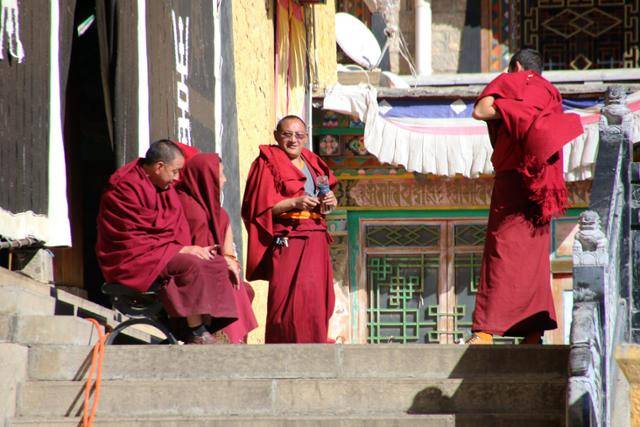 티베트 사원 송찬림의 승려들. ⓒ최종명