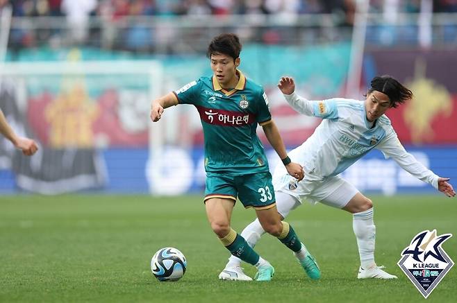 ▲ 대전 하나시티즌 배준호. ⓒ한국프로축구연맹