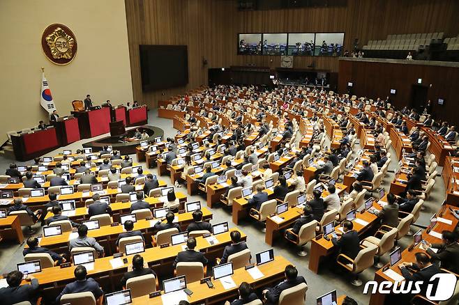 제409회 국회(임시회) 제1차 본회의(자료사진). 2023.8.24/뉴스1 ⓒ News1 임세영 기자