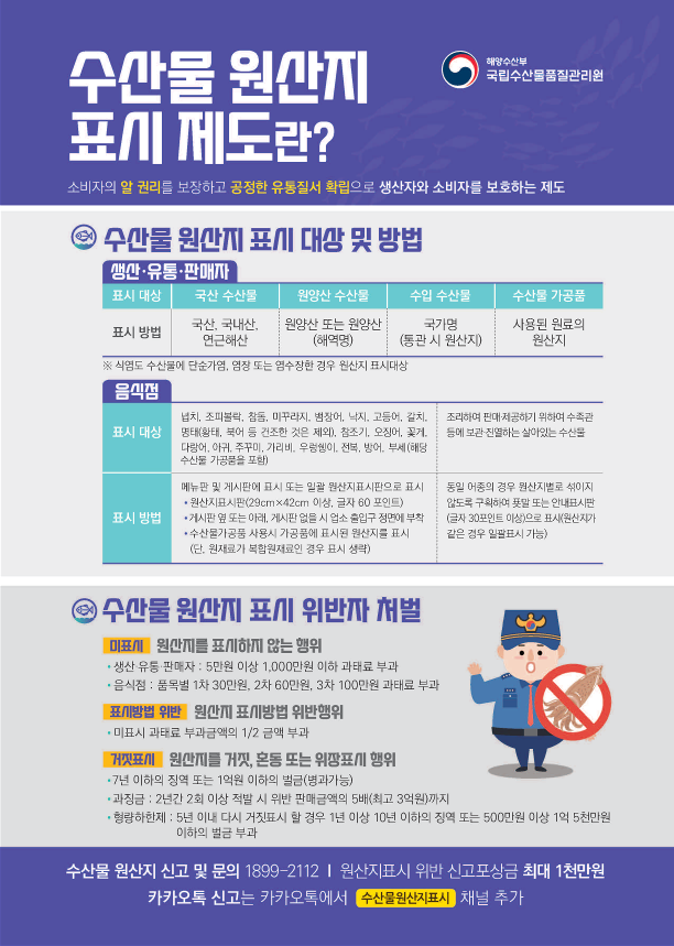 전남도는 최근 일본 후쿠시마 원전 오염수 방류로 수산물 원산지에 대한 도민 우려가 커짐에 따라 100일간 특별 점검에 나선다고 29일 밝혔다. 전남도 제공