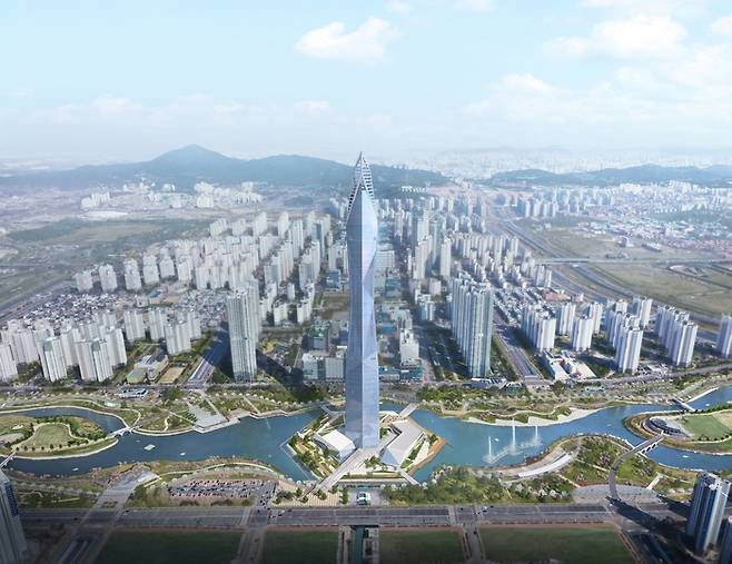 청라시티타워 조감도.|청라시티타워(주) 제공