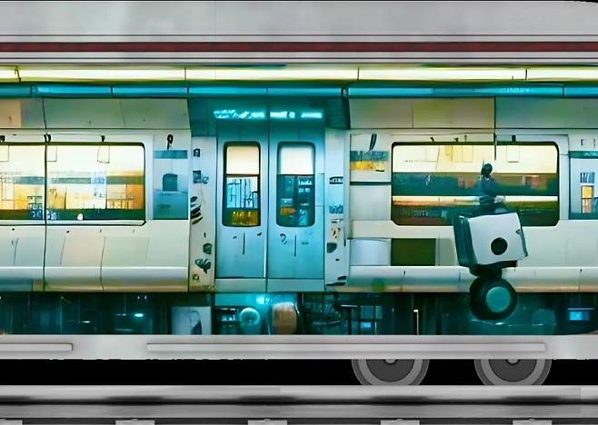 서울의 첨단성과 기술적 모습을 보여주는 영상 장면.[KAIST 제공]