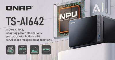 QNAP's TS-AI642, the 8-core ARM-based AI NAS with 6 TOPS performance NPU, is perfect for AI image recognition and smart surveillance applications - providing entry-level, power-efficient AI image storage and Surveillance NAS for SMBs.