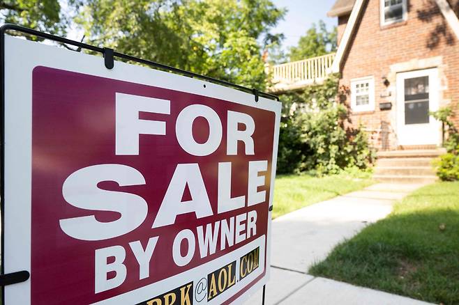 미국 버지니아주 알링턴의 매물로 나온 한 주택의 모습. /연합뉴스