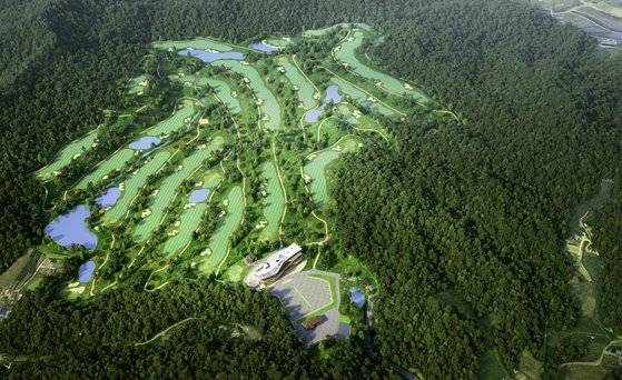 모나크 컨트리클럽 전체 조감도.