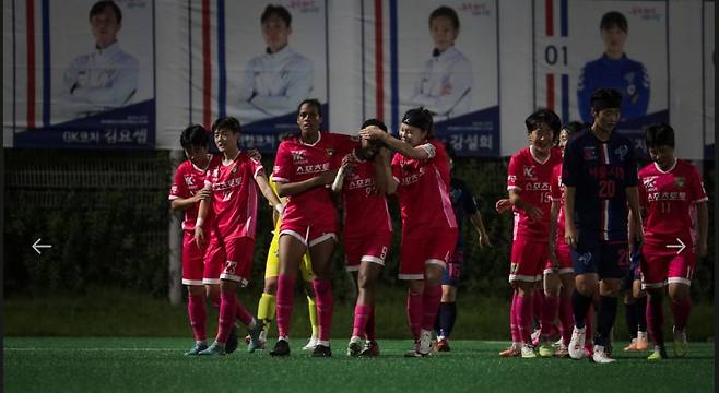 세종 스포츠토토 선수들의 모습.  [한국여자축구연맹 제공. 재판매 및 DB 금지]