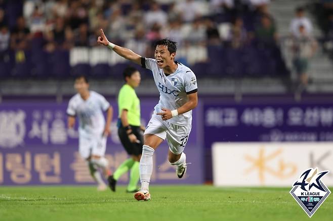 3일 안양 전에서 득점한 부산 성호영 [한국프로축구연맹 제공. 재판매 및 DB 금지]