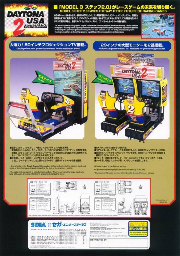 대형 화면으로 꾸며진 데이토나 USA2 메가로 버전