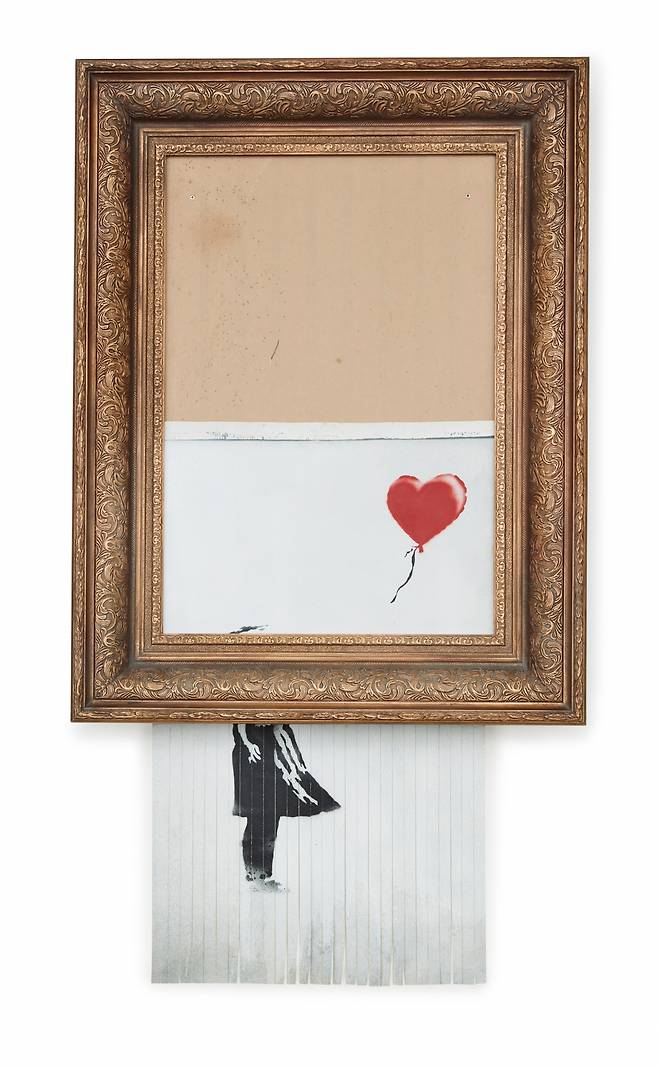 "Girl Without Balloon" by Banksy (PEST CONTROL OFFICE 2023)