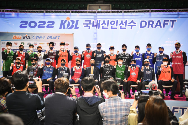 지난해 9월 잠실학생체육관에서 열린 2022 KBL 신인선수 드래프트. 사진=KBL 제공