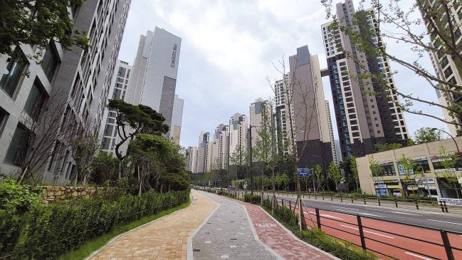 서울시 강남구 개포동 신축 아파트단지. 왼쪽은 개포자이프레지던스, 오른쪽은 디에이치아너힐즈 [서영상 기자]