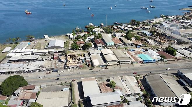 솔로몬제도 도시 전경. 2021.11.27. ⓒ 로이터=뉴스1 ⓒ News1 정윤영 기자