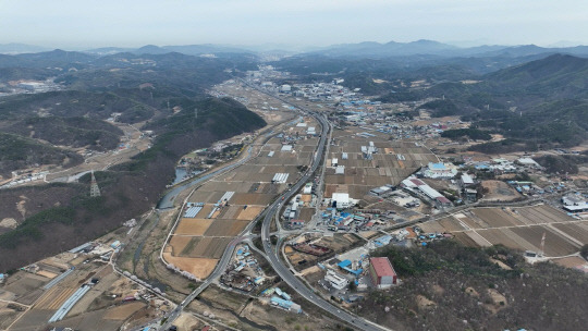 시스템 반도체 국가산단 예정지로 지정된 용인시 이동 남사 일대/사진제공=용인특례시