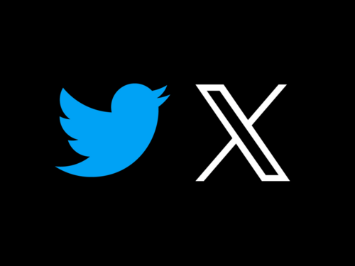 트위터와 X 로고