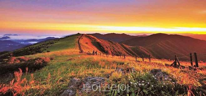 단양 소백산 비로봉 전경