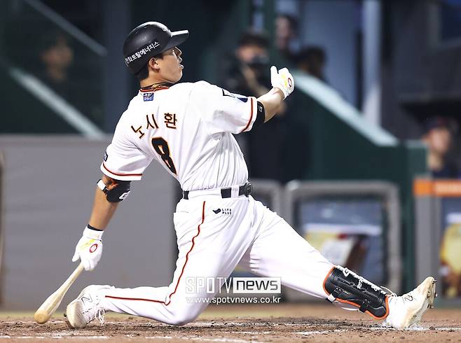 ▲ 노시환은 올해 장타력에서 가능성을 증명하고 있다. ⓒ곽혜미 기자