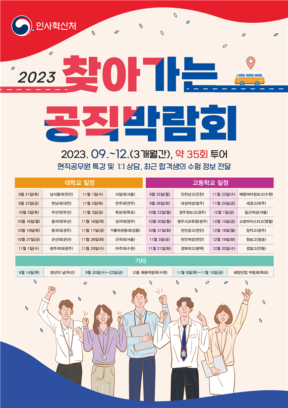 2023년 찾아가는 공직박람회 포스터. <자료 = 인사혁신처>