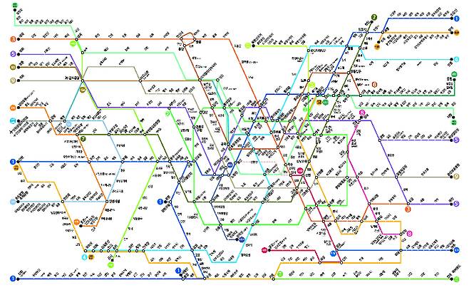 기존 노선도. 서울시 제공