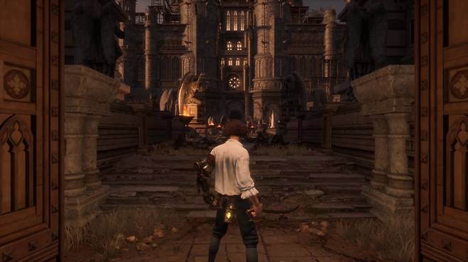 'P의 거짓' 인게임 이미지.