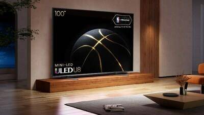 Hisense 100-inch U8K Mini-LED TV. (PRNewsfoto/Hisense)
