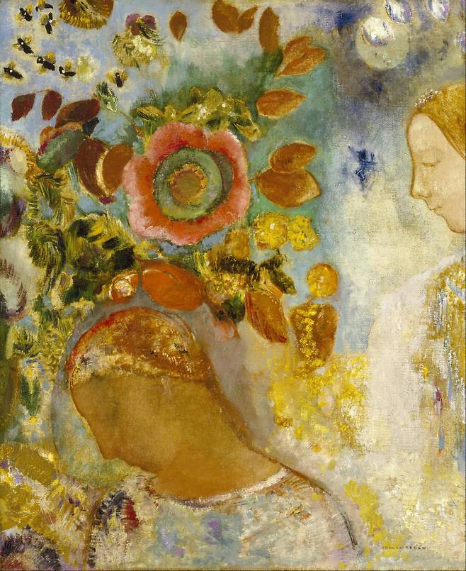 오딜롱 르동, 'Two Young Girls among Flowers'