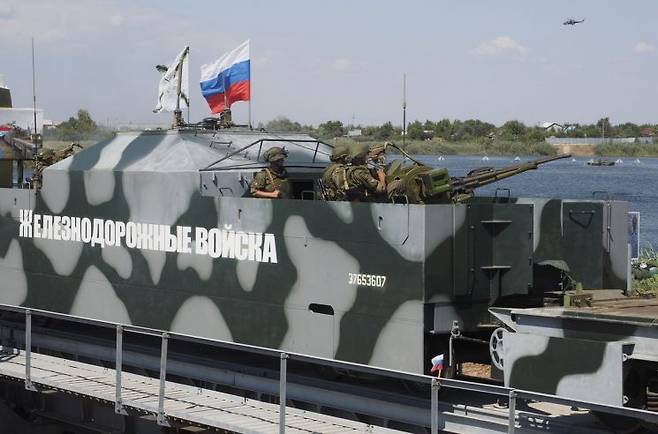 러시아군의 장갑열차 모습. [이미지출처=게티이미지]