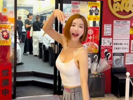 DJ 소다(본명 황소희)가 자신의 사회관계망서비스(SNS) 계정에 올린 일본 라멘집 방문 영상. [사진 출처 = DJ 소다 인스타그램 갈무리]
