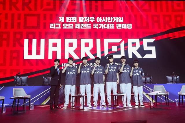 제19회 항저우 아시안게임 대한민국 이스포츠 리그오브레전드 국가대표 팬미팅 모습 /라이엇게임즈