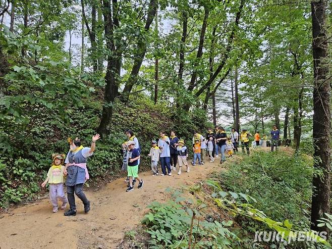 동행프로젝트 '우리 같이 숲길을 걸어요' 행사 현장.