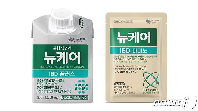 뉴케어 'IBD' 2종 제품 이미지.(대상웰라이프 제공)