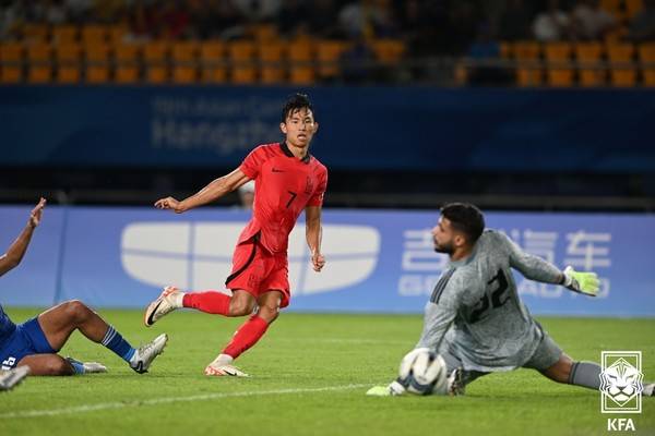 정우영(한국 아시안게임 남자 축구 대표팀). 대한축구협회 제공