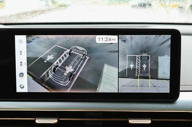 주차선을 인식해 직각주차, 평행주차 등을 자동으로 수행하는 새로운 ‘원격 자동주차시스템(RSPA)’. 현대모비스 제공