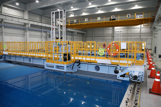 The Acoustic Water Tank at Hanwha Ocean's R&D Institute in Siheung, Gyeonggi [HANWHA OCEAN]