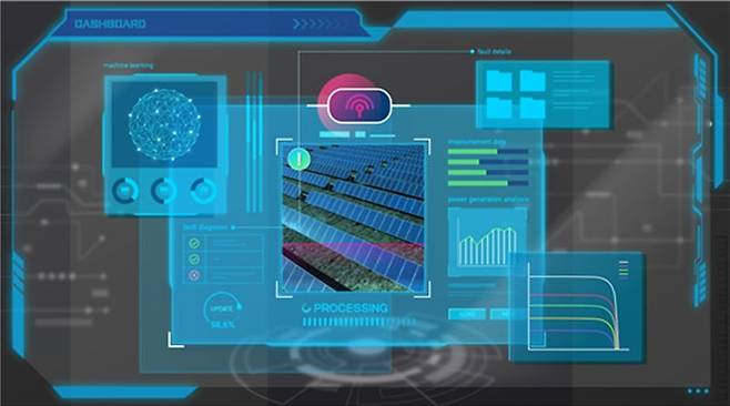 한국에너지기술연구원 고석환 박사가 개발한 태양광 진단 AI 기술로 원격 클라우드 플랫폼을 통한 태양광발전소 성능검사가 가능하다. 에너지기술연구원 제공
