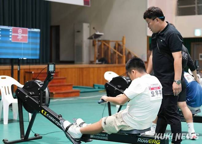 제1회 강원장애학생체육대회 실내 조정경기장 모습. (강원교육청 제공)