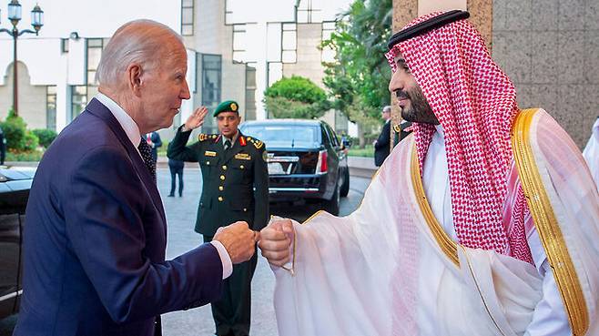 조 바이든 미국 대통령, 빈 살만 사우디아라비아 왕세자 (사진=AP, 연합뉴스)