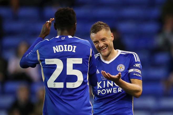 레스터 시티 제이미 바디·윌프레드 은디디. Getty Images