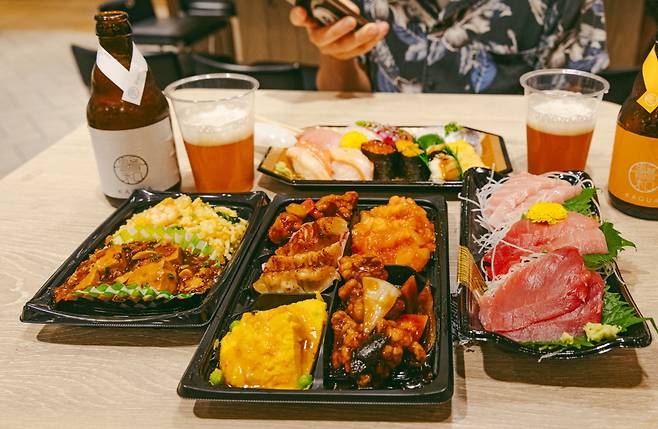 한큐 백화점 지하에서 즐기는 만찬