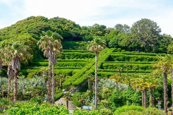 한려해상국립공원 내에 있는 해상식물공원인 외도 보타니아(모두투어 제공)