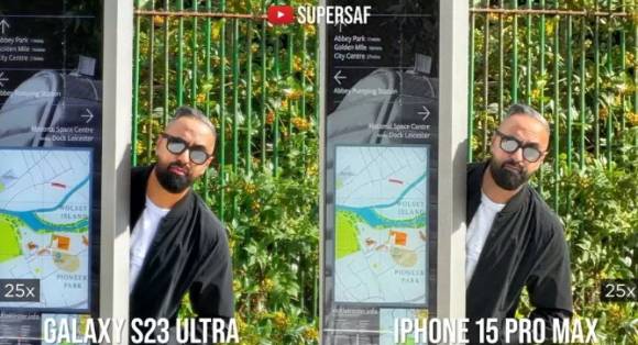 주간 줌 모드 비교 [사진=유튜브 SuperSaf 캡처]