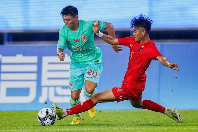 ▲ 중국은 미얀마를 4-0으로 꺾고 16강 진출을 확정지었다. ⓒ항저우 아시안게임