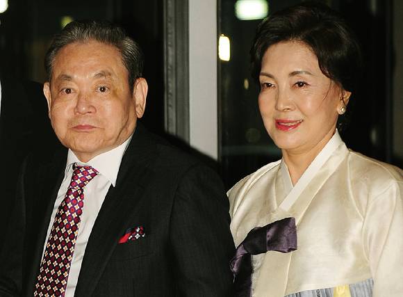 고(故) 이건희 삼성전자 선대회장과 홍라희 전 리움미술관장. [사진=아이뉴스24 DB]