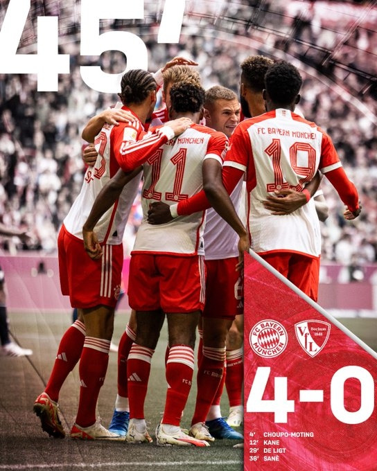 바이에른 뮌헨 4-0 VfL 보훔. 뮌헨 공식 SNS