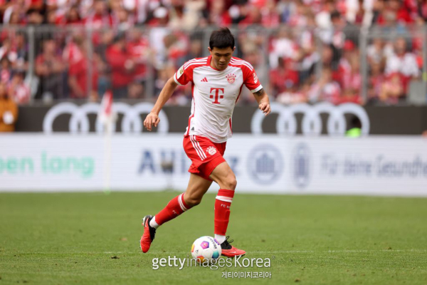 23일 VfL보훔과의 독일 분데스리가 5라운드에 선발 풀타임 출전한 바이에른 뮌헨 김민재. 사진=게티이미지