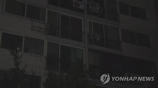 아파트 정전 [연합뉴스TV 제공. 기사 내용과 직접적으로 관련 없음]