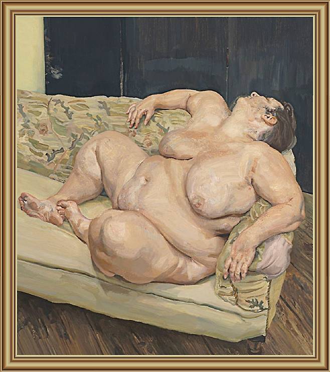 루치안 프로이트, ‘Benefits Supervisor Resting’, 1994. 사진 구글