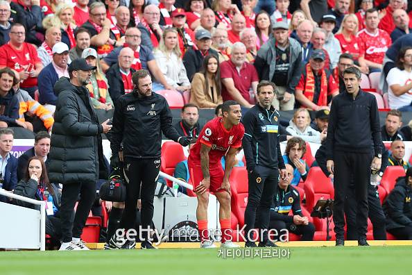 티아고는 리버풀 합류 후 엉덩이, 허벅지, 무릎 등 다양한 부상을 입으며 어려움을 겪었다. 사진=게티이미지
