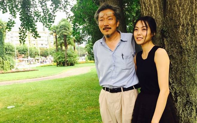 내달 19일 새 영화 '우리의 하루' 개봉을 앞둔 홍상수 감독·김민희.