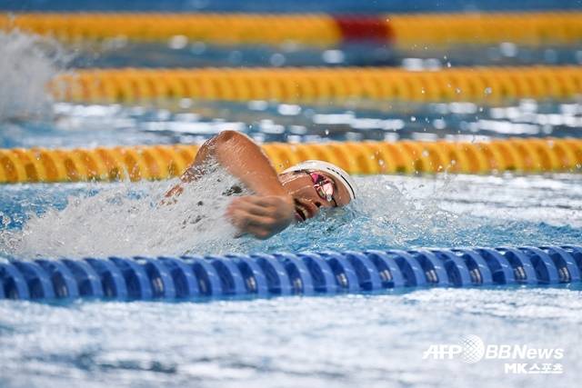이호준은 오늘(25일) 열리는 항저우 아시안게임 계영 800m에서 한국에 금메달을 안겨줄 수 있을까. 사진=AFPBBNews=News1